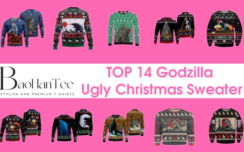 14 Epic Godzilla Ugly Christmas Sweaters Every Fan Needs This Holiday!