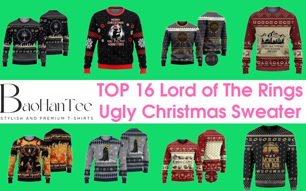 16 Must-Have Lord of the Rings Ugly Christmas Sweaters for Fans