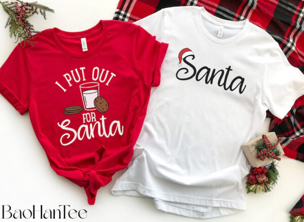 Couples Christmas Shirts, I Put Out for Santa Shirt BaoHanTee, Matching Christmas Shirts, Christmas Couples Shirts, Holiday Matching Shirt