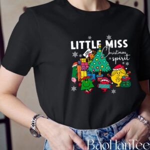 Cute Christmas Shirts BaoHanTee, Little Miss Christmas Spirit T-Shirt