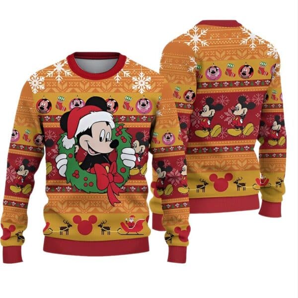 Disney Ugly Christmas Sweater, Funny Mickey Ugly Christmas Sweater