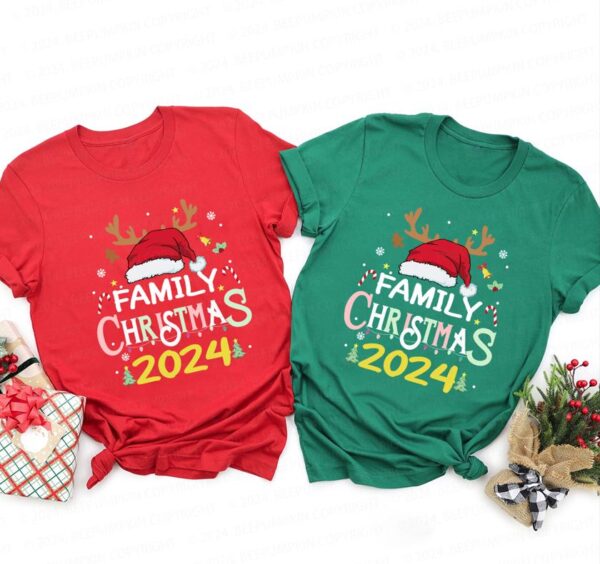 Family Christmas Shirts BaoHanTee - Funny Santa Christmas Shirt for Family