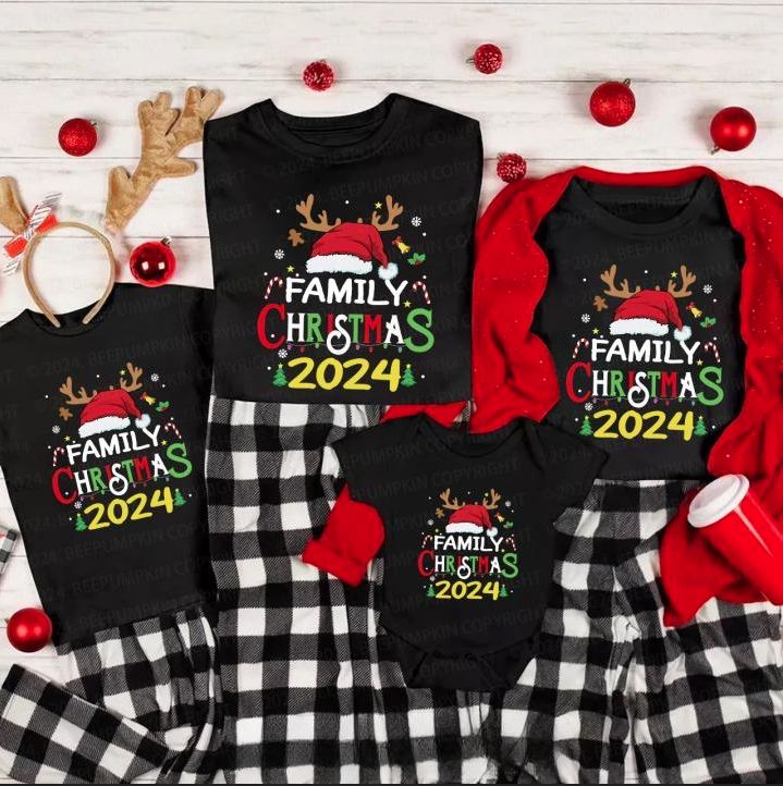 Family Christmas Shirts BaoHanTee - Funny Santa Christmas Shirt for Family