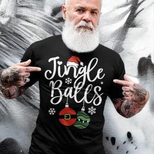 Jingle Balls - Tinsel Tits Shirt BaoHanTee - Funny Christmas Shirts For Couples