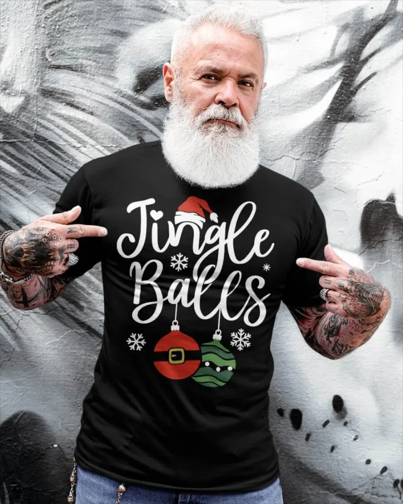 Jingle Balls - Tinsel Tits Shirt BaoHanTee - Funny Christmas Shirts For Couples