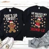 She's So Sweet, He Makes My Heart, Funny Couples Christmas Shirts