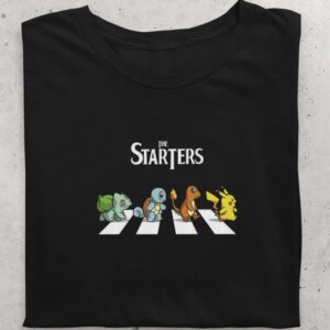 The Starters Pokemon Shirt, The Starters Poke, Abbey Road Pokes Crossover Tee