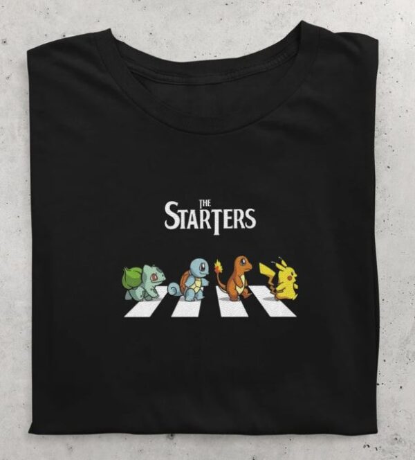 The Starters Pokemon Shirt, The Starters Poke, Abbey Road Pokes Crossover Tee