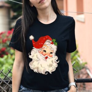 Women's Christmas Shirts BaoHanTee, Retro Santa Shirt, Vintage Christmas Shirt