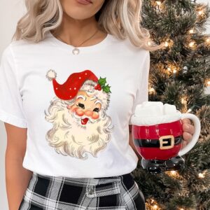 Women's Christmas Shirts BaoHanTee, Retro Santa Shirt, Vintage Christmas Shirt