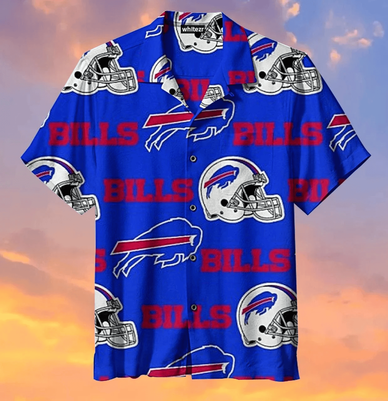 Buffalo Bills NFL American Football Helmet Blue Hawaiian Shirt