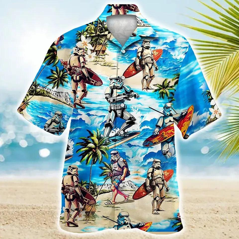 Star Wars Hawaiian Shirt, Stormtrooper Hawaiian Shirt