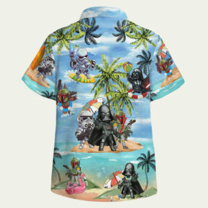 Darth Vader, Boba Fett & Stormtrooper Summer Time Hawaiian Shirt