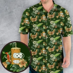 The Year 3000 Bender Futurama Hawaiian Shirt