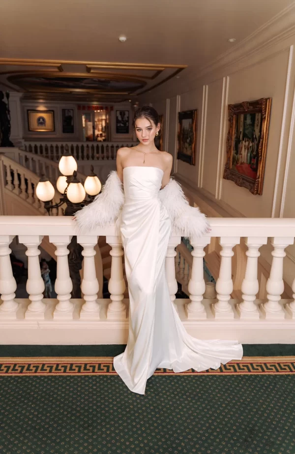 BaoHanTee Custom Calista White Bridal Gown Dress - Image 3