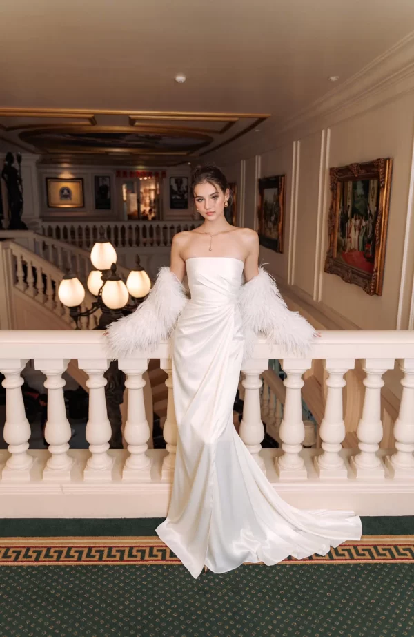 BaoHanTee Custom Calista White Bridal Gown Dress - Image 4