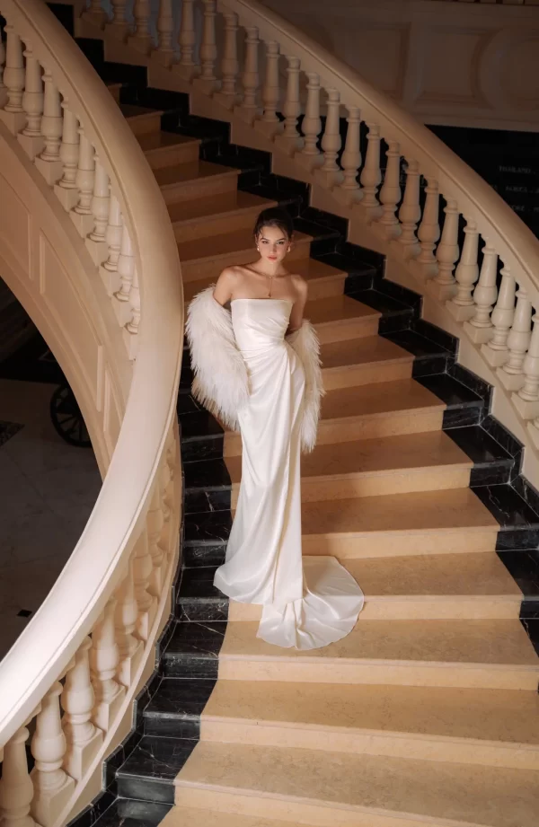 BaoHanTee Custom Calista White Bridal Gown Dress - Image 5