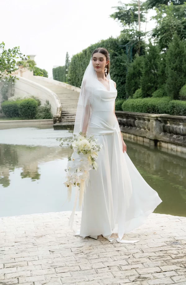 BaoHanTee Custom Venessa White Bridal Dress - Image 4