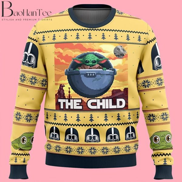 Baby Yoda the Child Mandalorion Star Wars Ugly Christmas Sweater