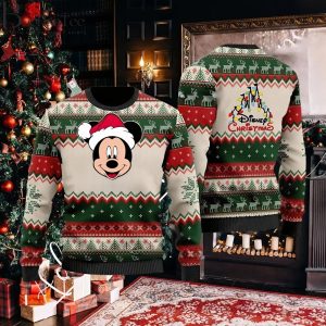 Disney Ugly Christmas Sweater, Funny Mickey Ugly Christmas Sweater