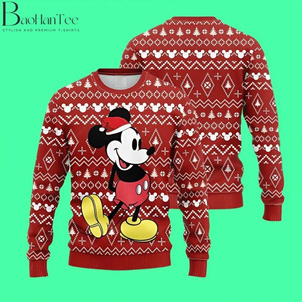 Disney Ugly Christmas Sweater, Funny Mickey Ugly Christmas Sweater