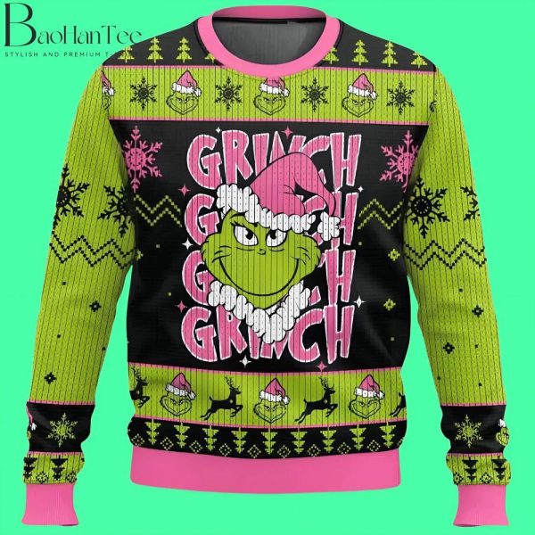 Grinch Ugly Christmas Sweater - Grinch Christmas Sweater - Grinch Ugly Sweater for Mens, Womens