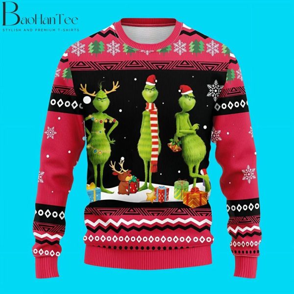 Grinch Ugly Christmas Sweater - Grinch Christmas Sweater - Grinch Ugly Sweater for Mens, Womens