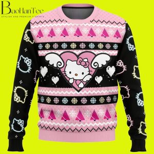 Hello Kitty Ugly Christmas Sweater – Funny Hello Kitty Christmas Sweaters