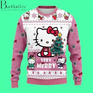 Hello Kitty Ugly Christmas Sweater – Funny Hello Kitty Christmas Sweaters