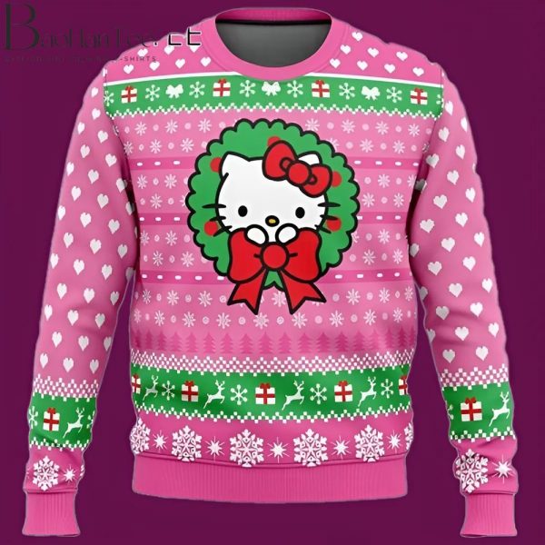 Hello Kitty Ugly Christmas Sweater – Funny Hello Kitty Christmas Sweaters