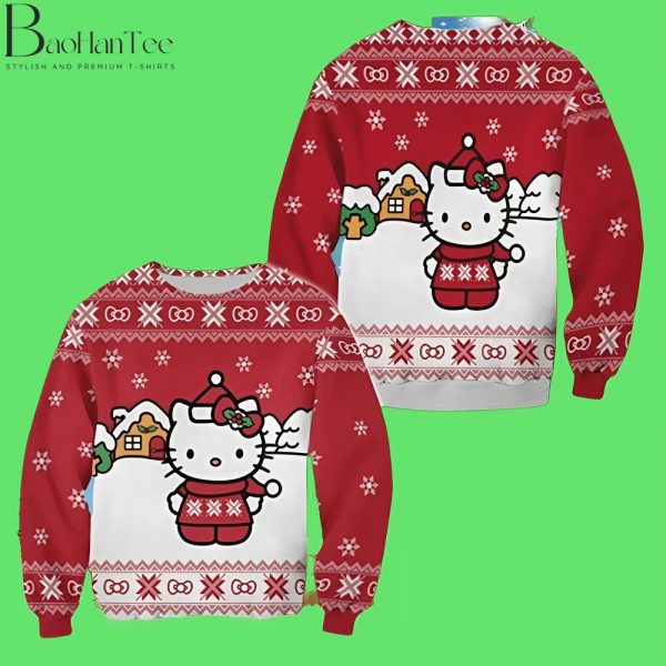 Hello Kitty Ugly Christmas Sweater – Funny Hello Kitty Christmas Sweaters