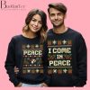 I Come In Peace Ugly Christmas Sweater for Couples