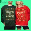 I Come In Peace Ugly Christmas Sweater for Couples