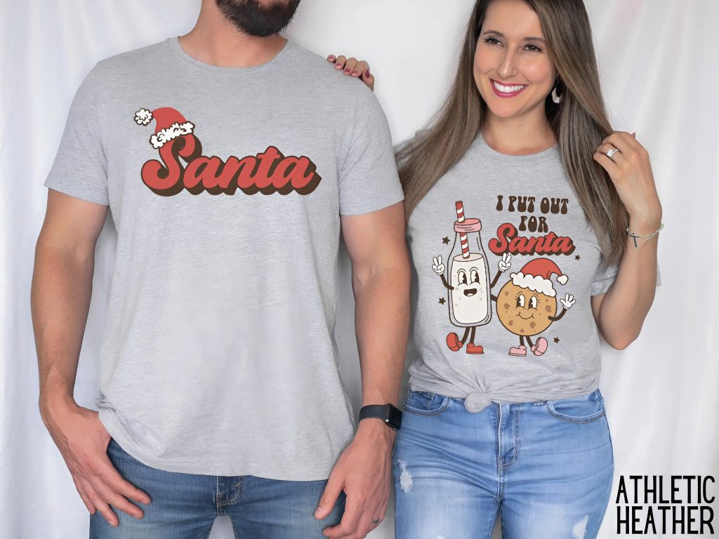 I Put Out for Santa Shirt, Matching Christmas Shirts for Couples