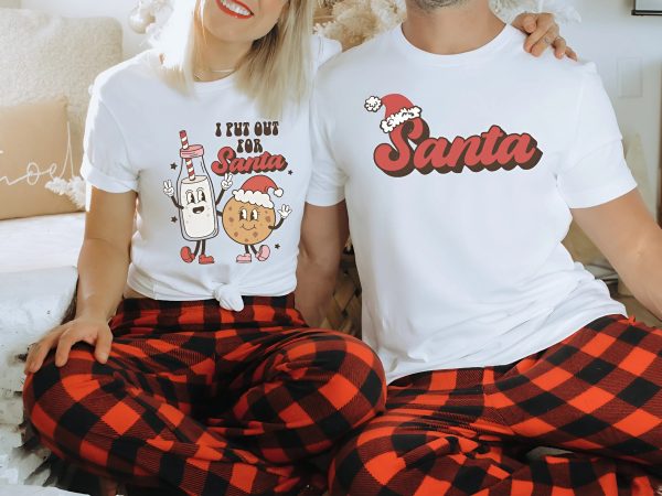 I Put Out for Santa Shirt, Matching Christmas Shirts for Couples