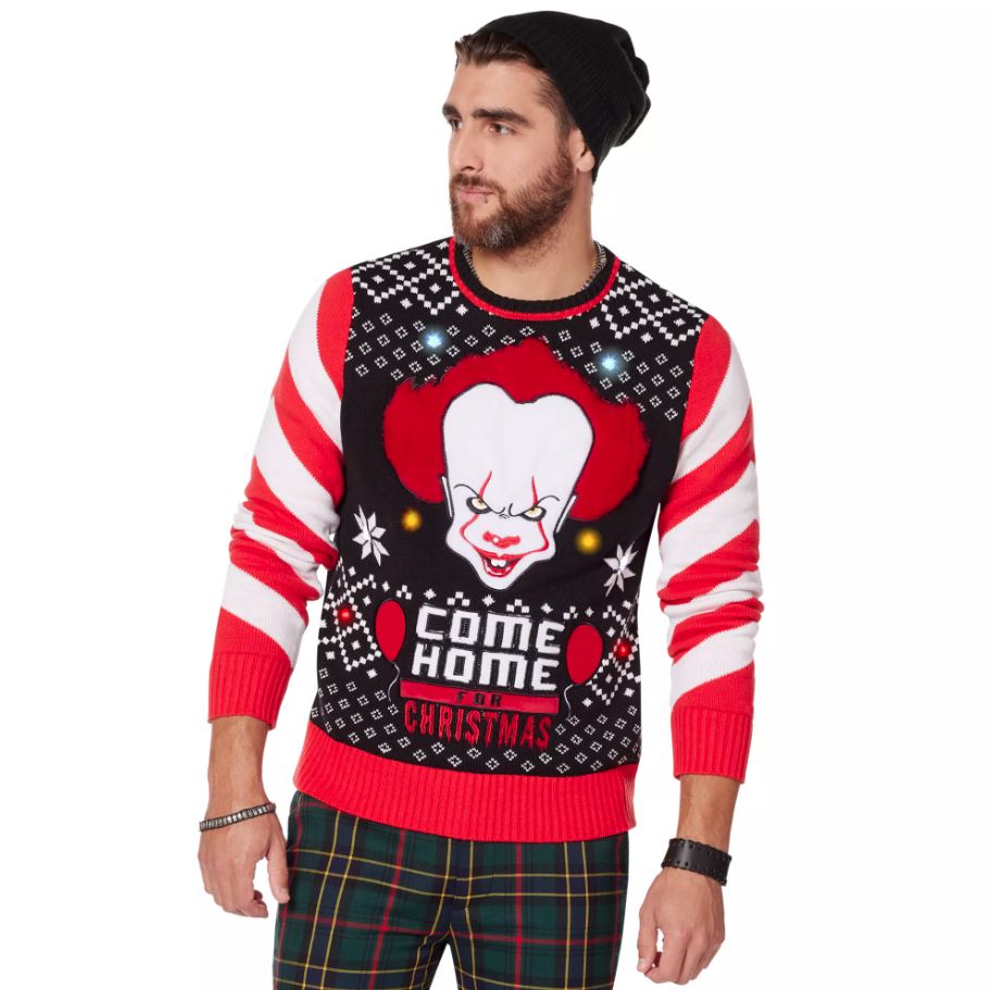 Light-Up Floatmas Pennywise Ugly Christmas Sweater