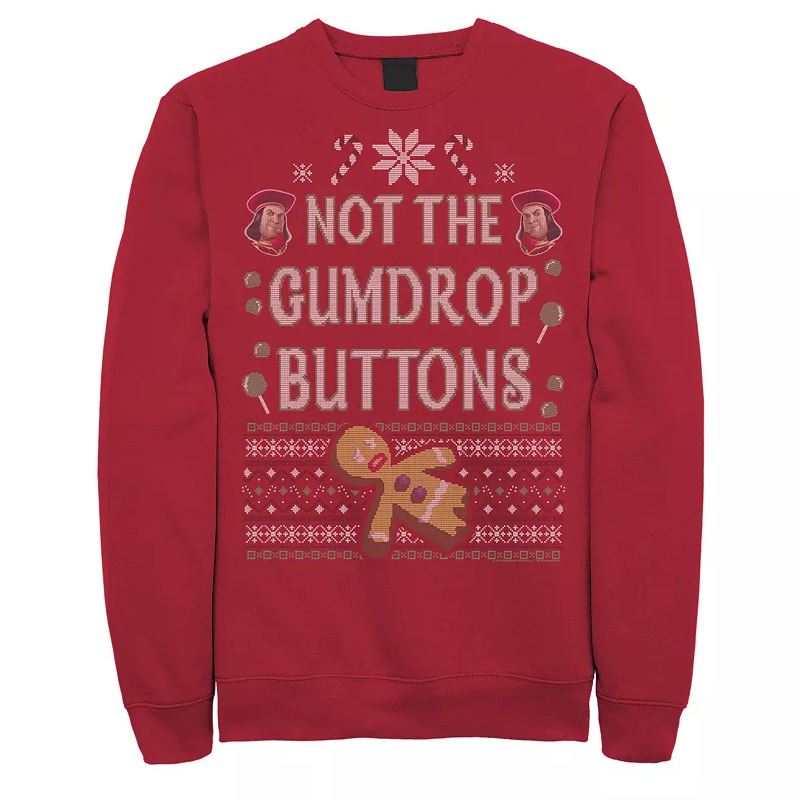 Men's Shrek Not The Gumdrop Buttons Ugly Sweater