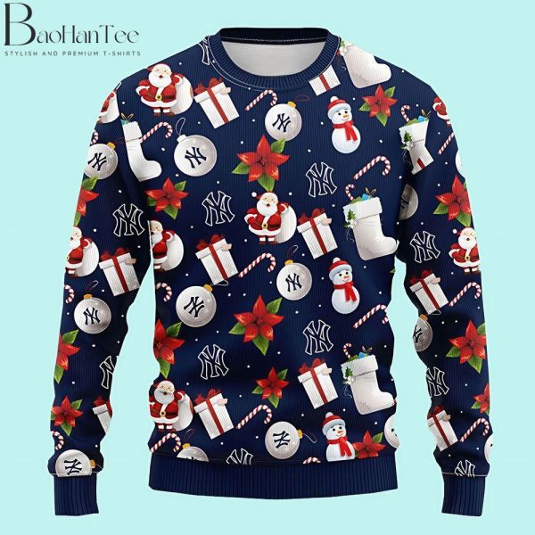 New York Yankees Ugly Christmas Sweater - New York Yankees Ugly Sweater - New York Yankees Christmas Sweater