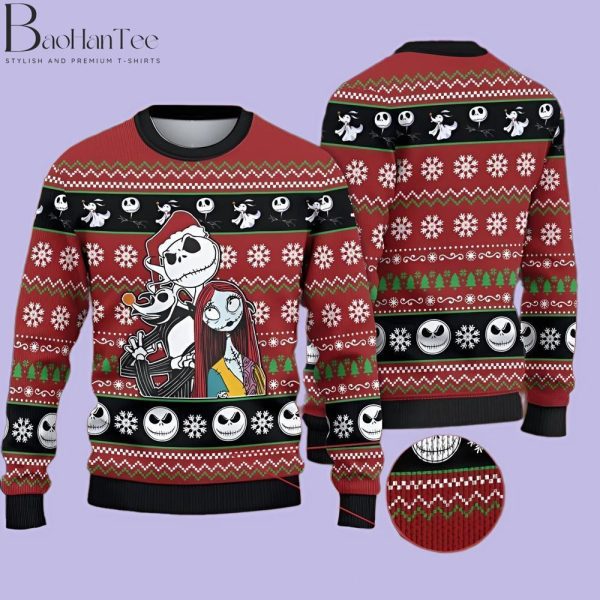 Nightmare Before Christmas Sweater - Nightmare Before Christmas Ugly Christmas Sweater for Mens and Womens