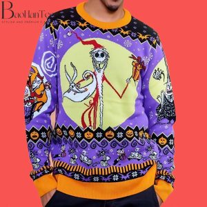 Nightmare Before Christmas Sweater - Nightmare Before Christmas Ugly Christmas Sweater for Mens and Womens