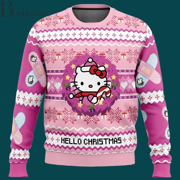 Pink Candy Hello Kitty Ugly Christmas Sweater