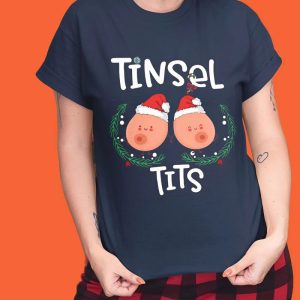 Funny Chest and Nuts Matching T-shirt - Cute Christmas Shirts Couples