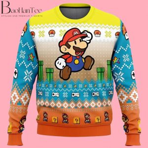 Super Mario Adventure of Mario Bros Ugly Christmas Sweater