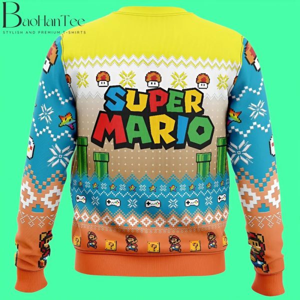 Super Mario Adventure of Mario Bros Ugly Christmas Sweater