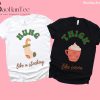 Matching Couple Christmas Shirts - Cocoa and Stocking Designs