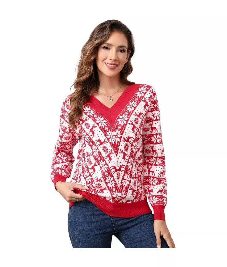 Women's Ugly Christmas Knit Pullover Sweater